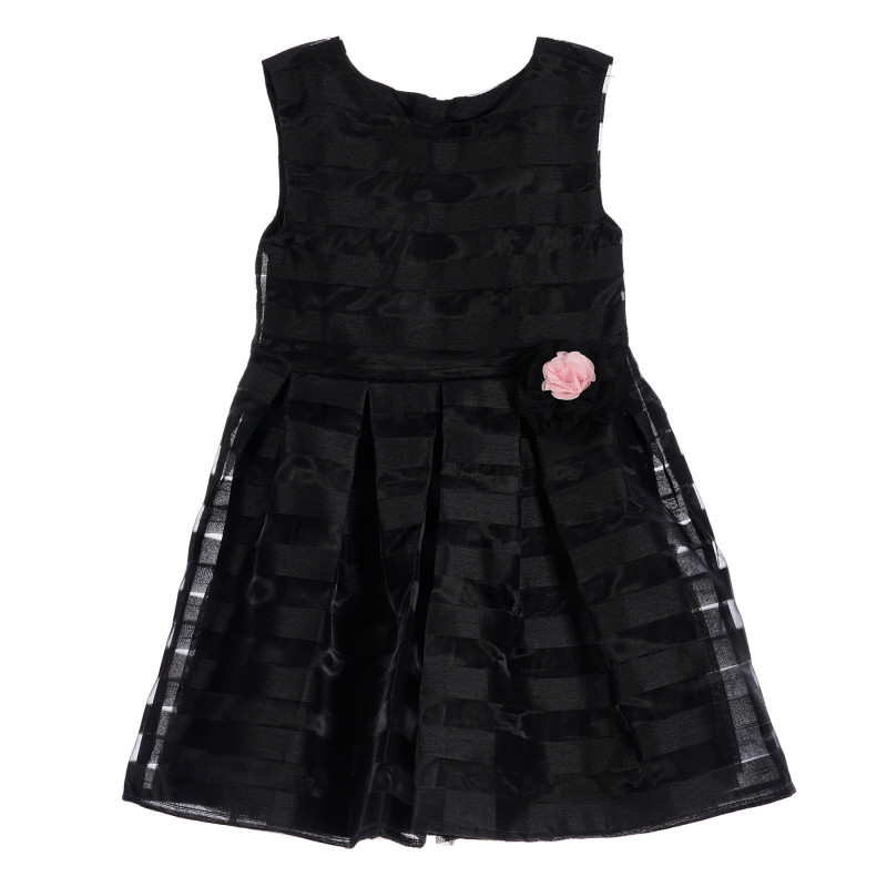 Βαμβακερό φόρεμα για μωρό, μαύρο  256089