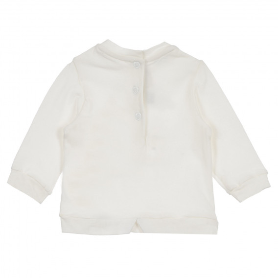 Βαμβακερή μπλούζα σετ με κολάν για μωρό σε λευκό και καφέ χρώμα Chicco 256138 5