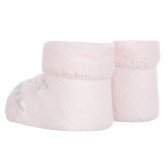 Πλεκτές κάλτσες MOMMY AND DADDY για μωρό, σε ροζ χρώμα Chicco 256142 2