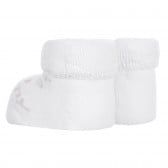 Πλεκτές κάλτσες MOMMY AND DADDY για μωρό, λευκές Chicco 256144 2
