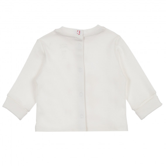 Βαμβακερό σετ μπλούζα και μποτάκια σε λευκό και γκρι χρώμα για ένα μωρό Chicco 256149 5