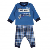 Βαμβακερές πιτζάμες ΚΑΛΗΜΕΡΑ ΦΙΛΕ ΜΟΥ για μωρό, μπλε Chicco 256178 