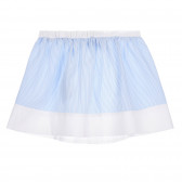 Βαμβακερή ριγέ φούστα με κορδέλα σε λευκό και μπλε χρώμα Chicco 256256 4