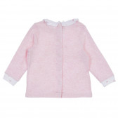Βαμβακερό σετ μπλούζα και μποτάκια για μωρό σε ροζ και λευκό Chicco 256279 5