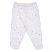 Βαμβακερό σετ μπλούζα και μποτάκια για μωρό σε ροζ και λευκό Chicco 256280 6