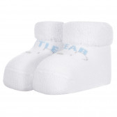 Πλεκτές κάλτσες ΜΙΚΡΗ ΑΡΚΟΥΔΑ για μωρό, λευκό Chicco 256282 
