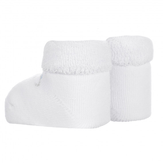 Πλεκτές κάλτσες ΜΙΚΡΗ ΑΡΚΟΥΔΑ για μωρό, λευκό Chicco 256283 2