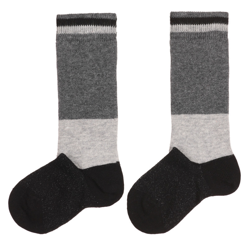 Κάλτσες 3/4, σε γκρι και μαύρο χρώμα, για αγόρι  256628