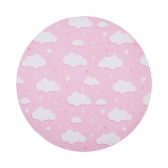 Σετ κλινοσκεπασμάτων για το παχνί Cloud, ροζ Chipolino 257195 2