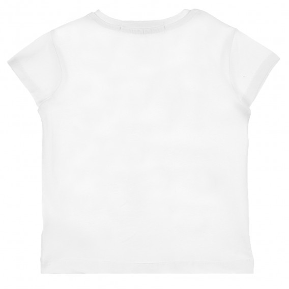 Μπλουζάκι με τύπωμα καρδιάς και λεζάντα, λευκό Acar 257392 2