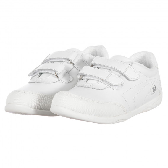 Πάνινα παπούτσια με ιμάντες velcro, λευκό Chicco 257554 