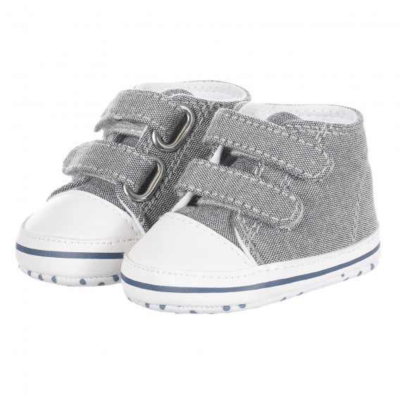 Πάνινα παπούτσια για μωρά, γκρι Chicco 257581 
