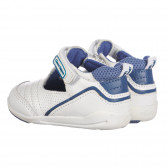 Δερμάτινα παπούτσια με μπλε τόνους για μωρά, λευκό Chicco 257607 2