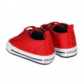 Πάνινα παπούτσια για μωρά, κόκκινα Chicco 257690 2