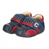 Παπούτσια με κόκκινες λεπτομέρειες για μωρά, σε μπλε ναυτικό χρώμα Chicco 257778 