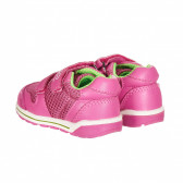 Πάνινα παπούτσια με δερμάτινες λεπτομέρειες, σε ροζ χρώμα Chicco 257803 2
