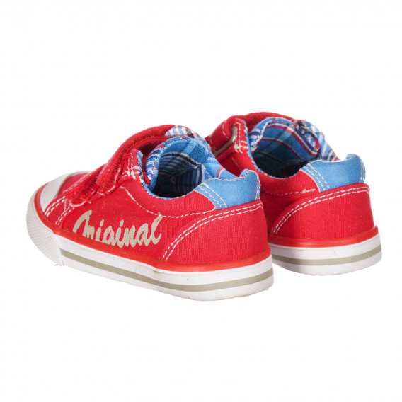 Πάνινα παπούτσια με γράμματα για μωρά, σε κόκκινο χρώμα Chicco 257842 2