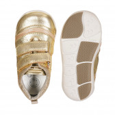 Πάνινα παπούτσια με μπροκάρ λεπτομέρειες, σε χρυσό Chicco 257864 3