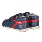 Παπούτσια με κόκκινες λεπτομέρειες, σε μπλε ναυτικό Chicco 257869 2