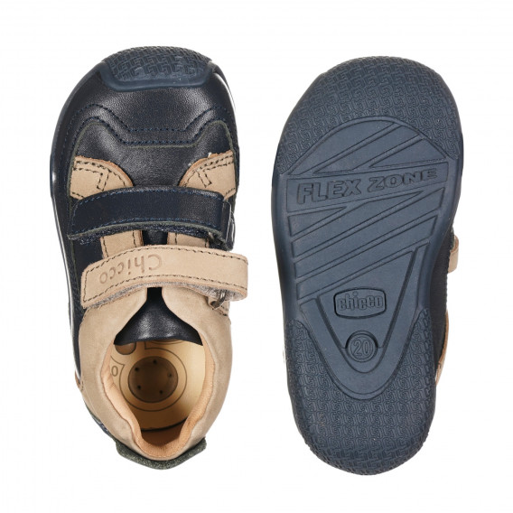 Παπούτσια με μπεζ λεπτομέρειες, σε μπλε ναυτικό χρώμα Chicco 257876 3