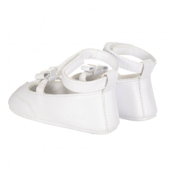 Παπούτσια με τύπωμα με κορδέλες, λευκά Chicco 257920 2