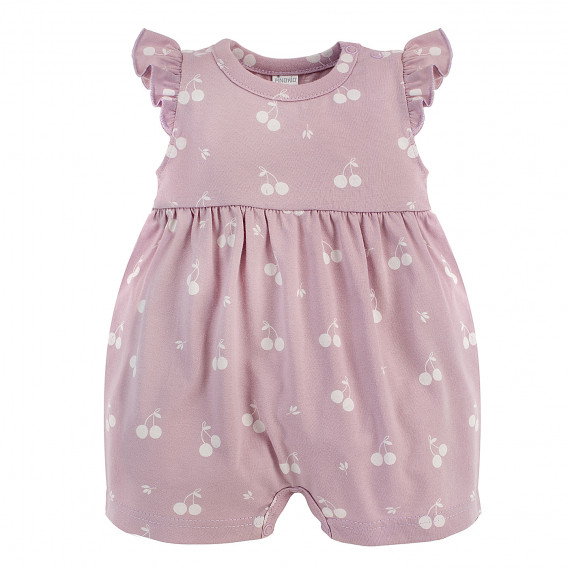Βαμβακερή καλοκαιρινή φόρμα για μωρό, ροζ Pinokio 258029 