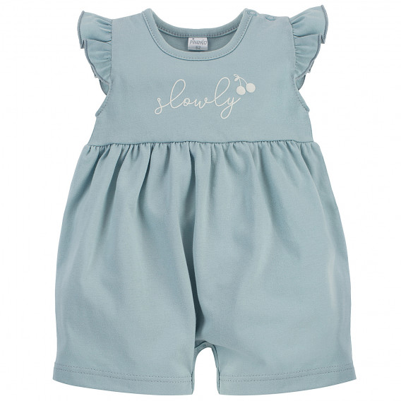 Βαμβακερή καλοκαιρινή φόρμα για μωρό, μπλε Pinokio 258030 