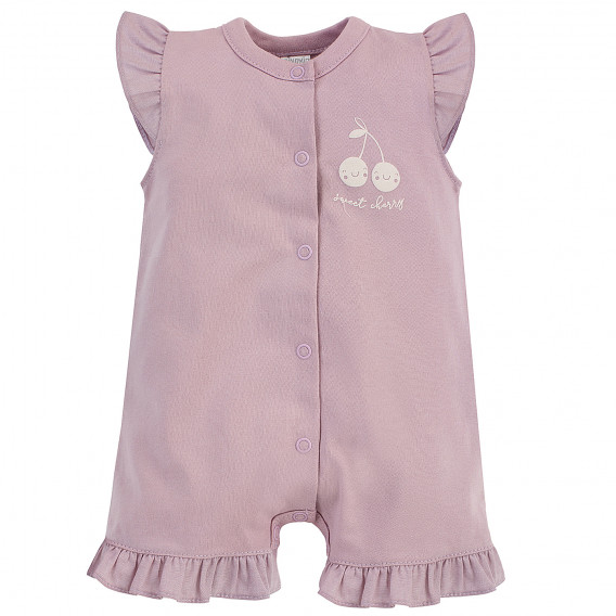 Βαμβακερή καλοκαιρινή φόρμα ροζ για μωρό Pinokio 258031 