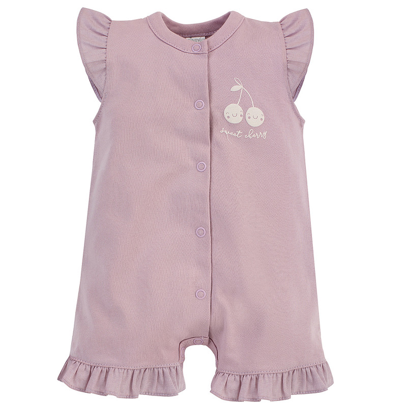 Βαμβακερή καλοκαιρινή φόρμα ροζ για μωρό  258031