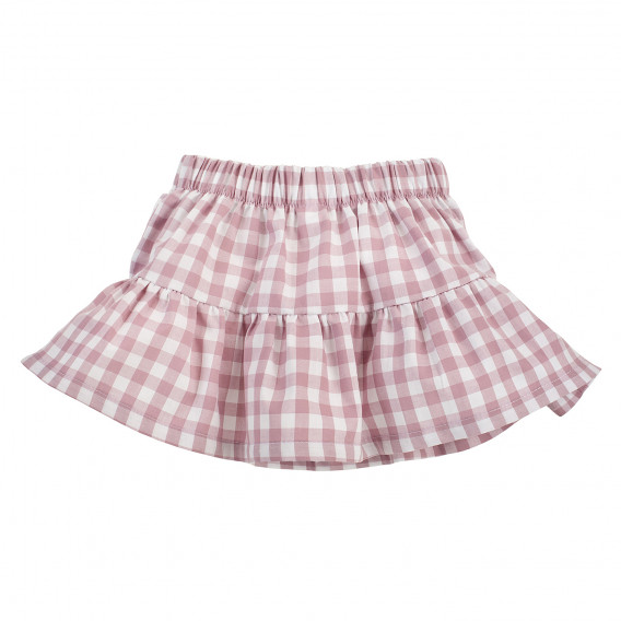Βαμβακερή φούστα για μωρά σε λευκό και ροζ χρώμα Pinokio 258037 