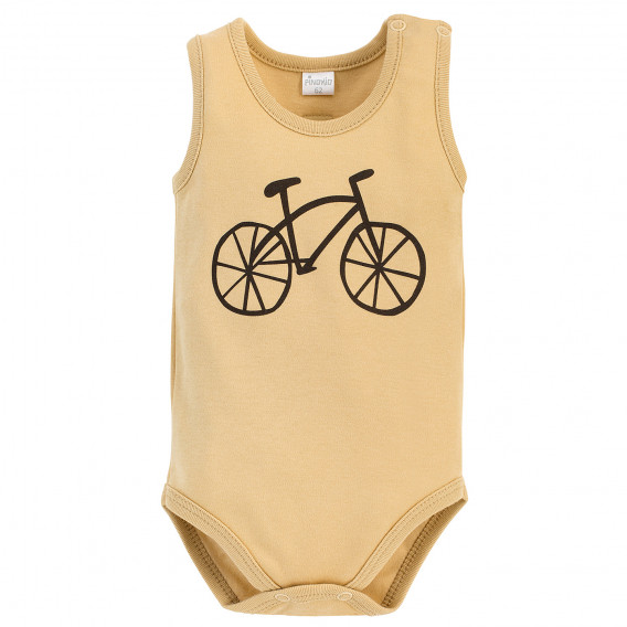 Βαμβακερή μπλούζα τύπου μπάνιου για μωρά, μπεζ Pinokio 258045 