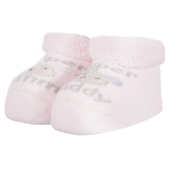 Πλεκτές κάλτσες MOMMY AND DADDY για μωρά, ροζ Chicco 258143 