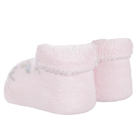 Πλεκτές κάλτσες MOMMY AND DADDY για μωρά, ροζ Chicco 258144 2