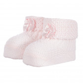 Πλεκτές κάλτσες με κορδέλες για μωρά, ροζ Chicco 258178 