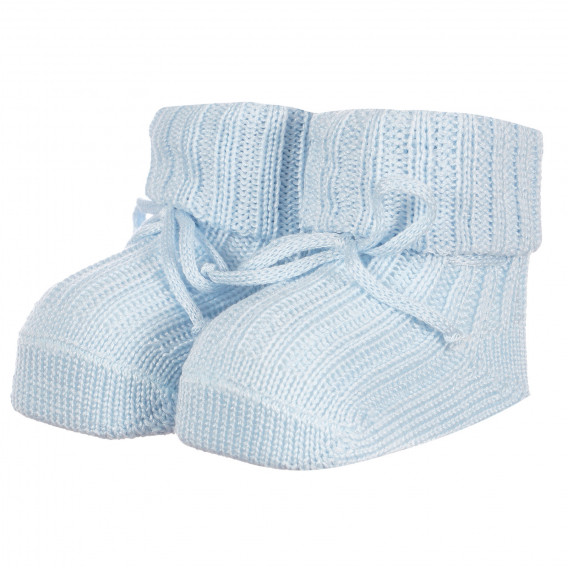 Πλεκτές κάλτσες με κορδόνια για μωρά, μπλε Chicco 258181 