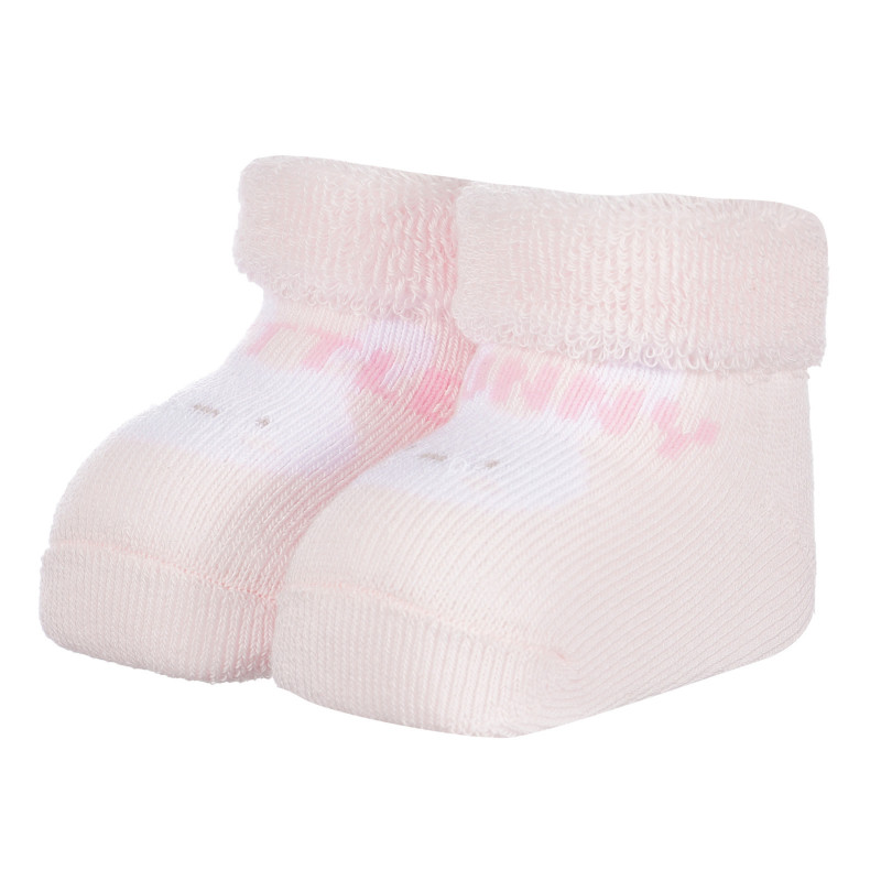 Πλεκτές κάλτσες LITTLE BUNNY για μωρά, ροζ  258203