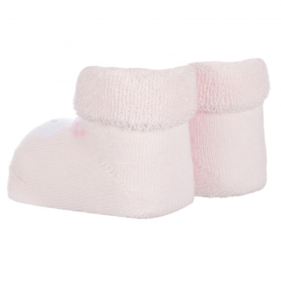 Πλεκτές κάλτσες LITTLE BUNNY για μωρά, ροζ Chicco 258204 2