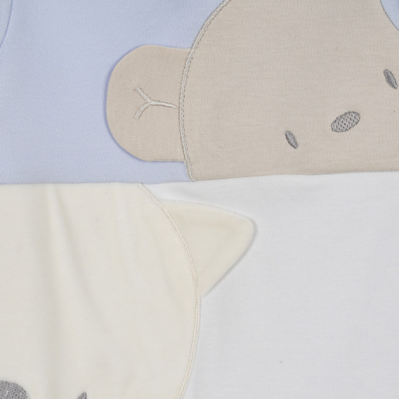 Βαμβακερή ολόσωμη φόρμα με τύπωμα για μωρά, μπλε Chicco 258301 2
