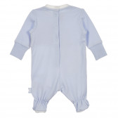 Βαμβακερή ολόσωμη φόρμα με τύπωμα για μωρά, μπλε Chicco 258303 4
