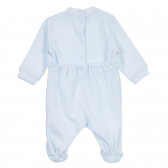 Βελούδινη ολόσωμη φόρμα με αρκουδάκια για μωρά, μπλε Chicco 258350 4