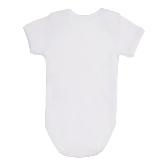 Βαμβακερό σετ από δύο κορμάκια με εικονική εκτύπωση για ένα μωρό, σε λευκό Chicco 258482 5