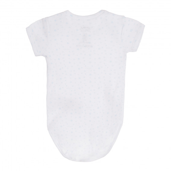 Βαμβακερό σετ από δύο κορμάκια με εικονική εκτύπωση για ένα μωρό, σε λευκό Chicco 258484 7