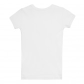 Σετ βαμβακερών από δύο μπλουζάκια, σε λευκό Chicco 258543 5