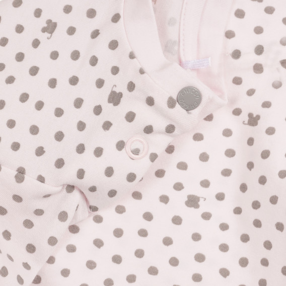 Σετ βαμβακερών κουκκίδων για ένα μωρό, ανοιχτό ροζ Chicco 258649 4