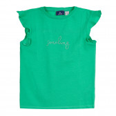 Βαμβακερό σετ μπλουζών και σορτς σε πράσινο και λευκό Chicco 258667 2