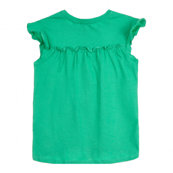 Βαμβακερό σετ μπλουζών και σορτς σε πράσινο και λευκό Chicco 258670 5