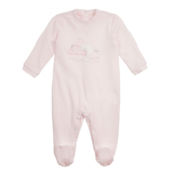 Σετ βαμβακερό τριών μερών για ένα μωρό, ροζ Chicco 258799 2