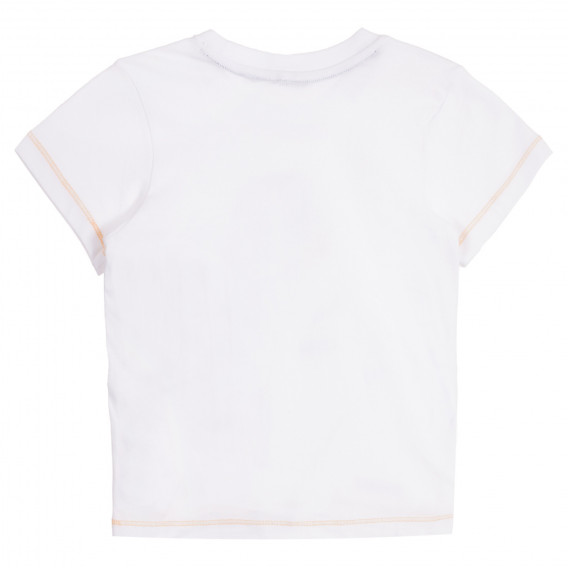 Βαμβακερή μπλούζα DINO, λευκό Chicco 258823 4