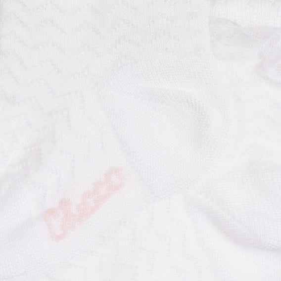 Κάλτσες με μπούκλες για ένα μωρό, σε λευκό Chicco 258843 2
