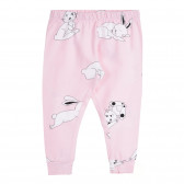 Βαμβακερές πιτζάμες ροζ BUNNY HOP, ροζ Chicco 258858 5